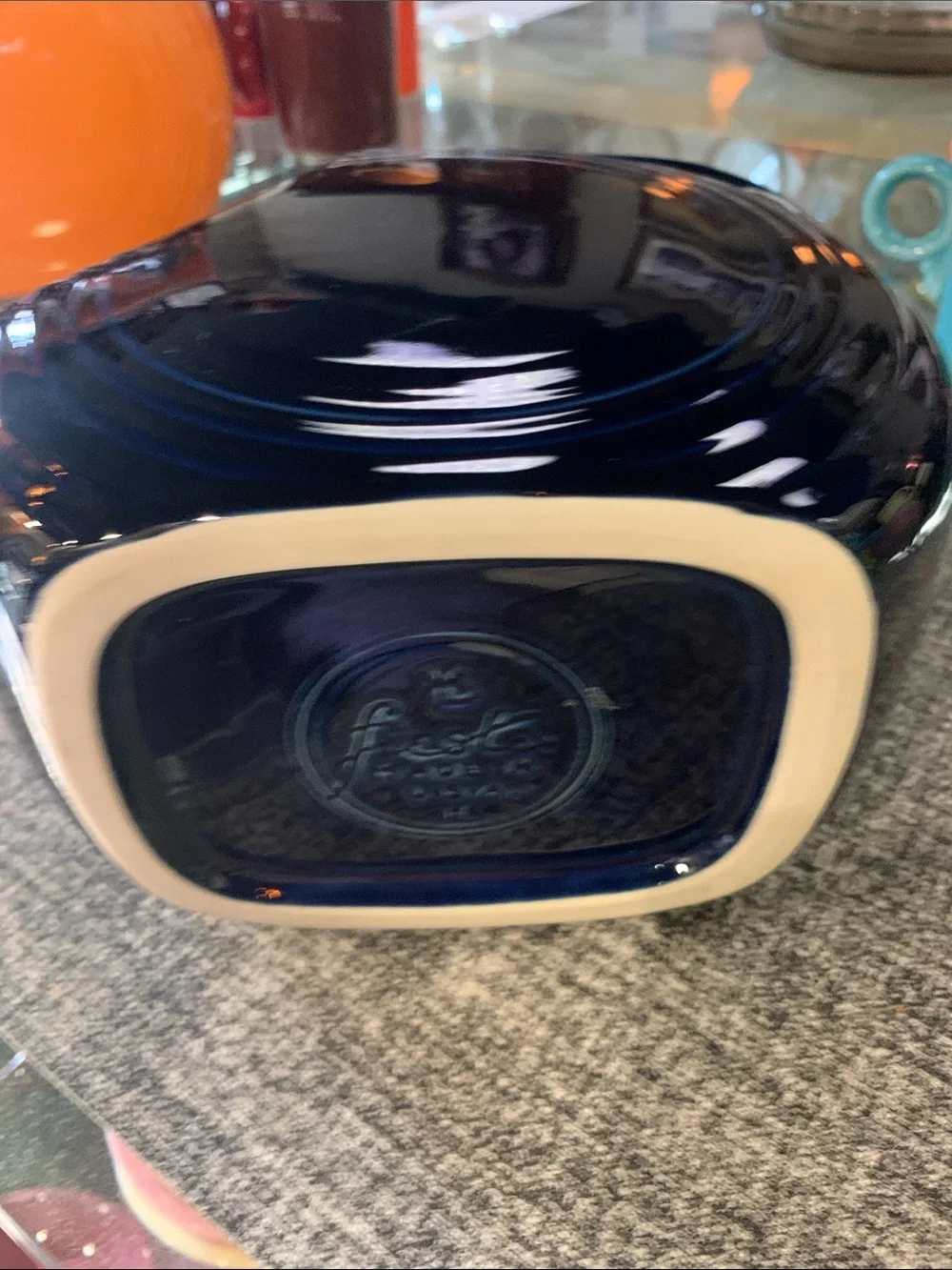 Fiesta Large Disc Pitcher Cobalt Blue Made in USA 67 oz